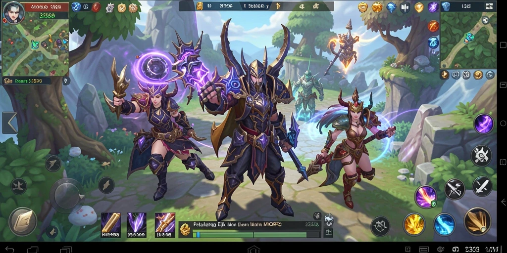 Tampilan gameplay menakjubkan dalam dunia MMORPG 333666.