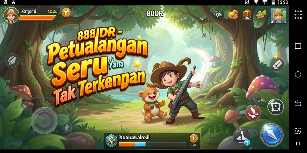 Screenshot gameplay 888IDR menunjukkan suasana petualangan yang mendebarkan.