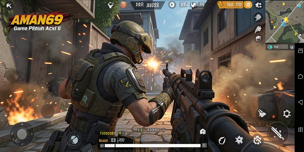 Gameplay intens dengan grafis menakjubkan di AMAN69.