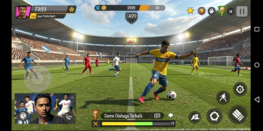 Tampilan gameplay FA99 yang penuh aksi dan realistis.