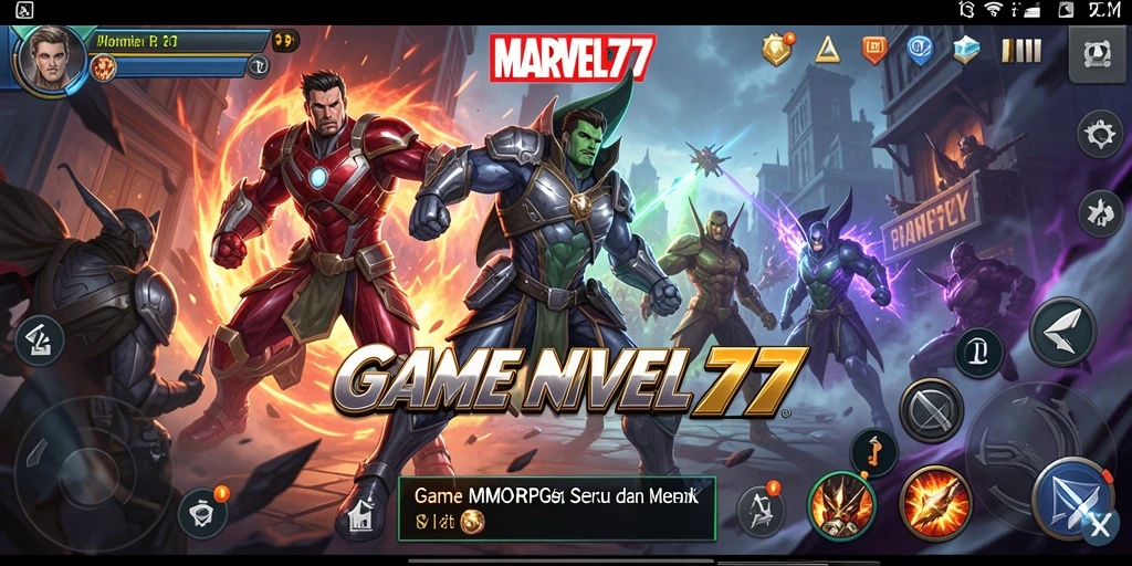 Tampilan gameplay yang menarik dari MARVEL77 dalam dunia MMORPG.