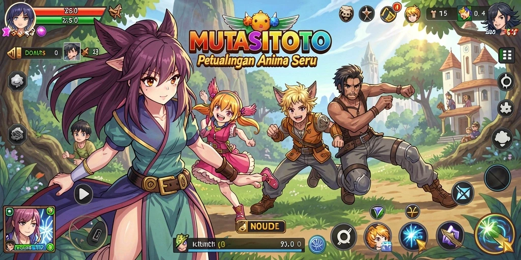 Screenshot gameplay dari petualangan menarik di MUTASITOTO.