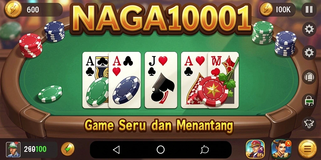 Screenshot gameplay NAGA1001 yang penuh aksi Domino.