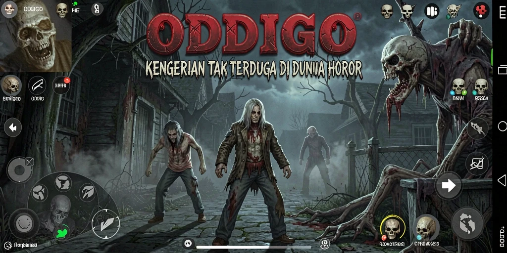 Gameplay menakutkan ODDIGO dengan suasana yang mencekam.