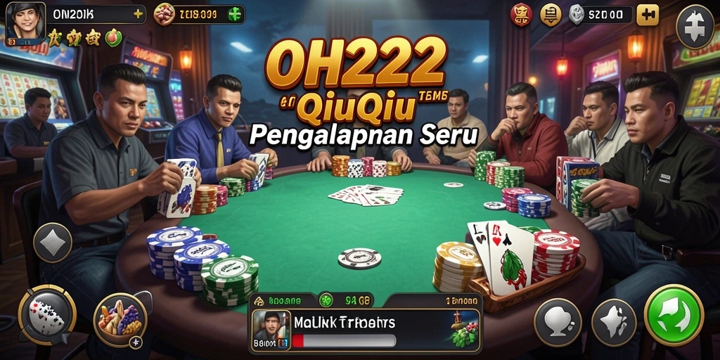 Tampilan gameplay QiuQiu yang mendebarkan di OH222.