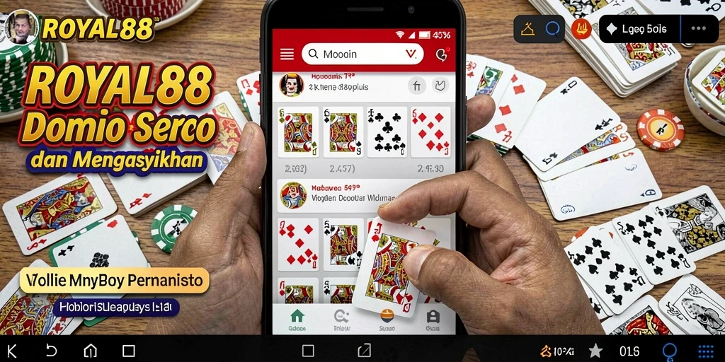 Screenshot gameplay menarik ROYAL88 menampilkan serunya bermain Domino.