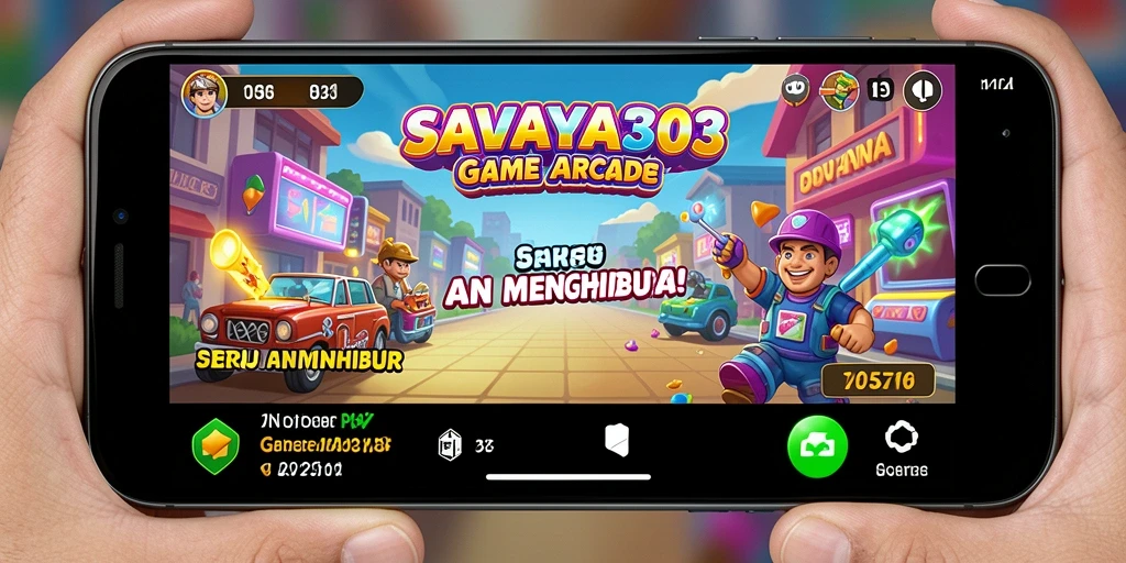 Screenshot menunjukkan aksi seru dalam permainan Arcade.