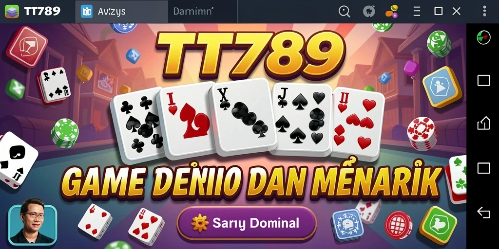 Tampilan menarik gameplay dalam permainan Domino TT789.